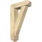Ekena Millwork Traditional Arts and Crafts Rough Sawn Bracket w/ Offset Brace, Douglas Fir, 6"W x 20"D x 32"H BKT0604X20X32TRA03RDF - alternate 1